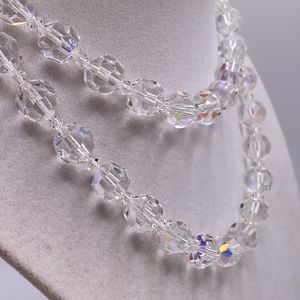 Vintage Aurora Boreal beaded necklace.